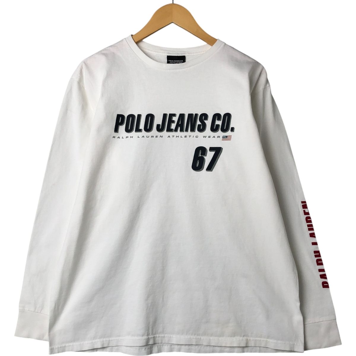 古着 00年代 ラルフローレン Ralph Lauren POLO JEANS COMPANY ロングTシャツ ロンT メンズXL相当|eaa548103