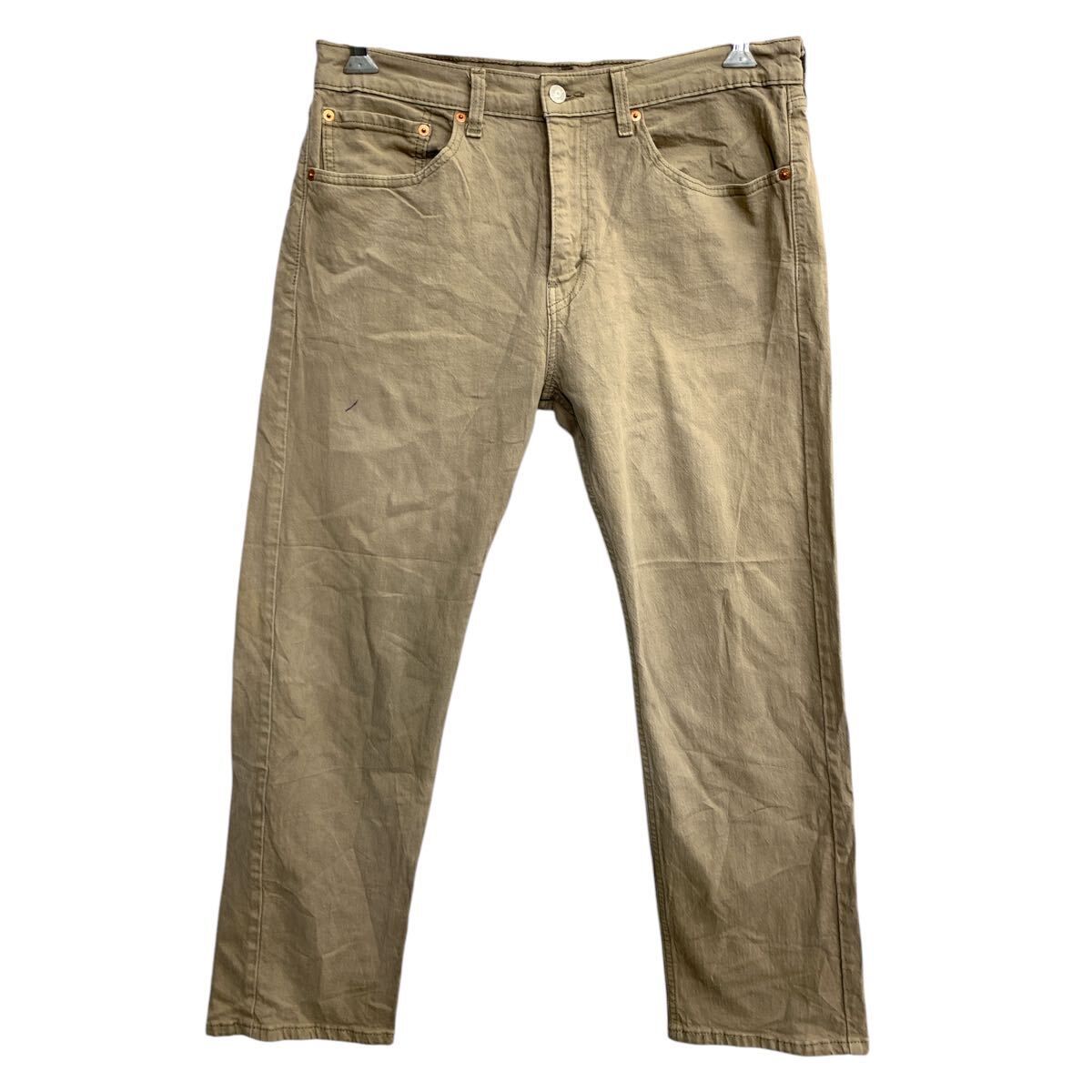 Levi's 505 デニムパンツ W34 リーバイス レギュラーフィット ベージュ 古着卸 アメリカ仕入 2503-276