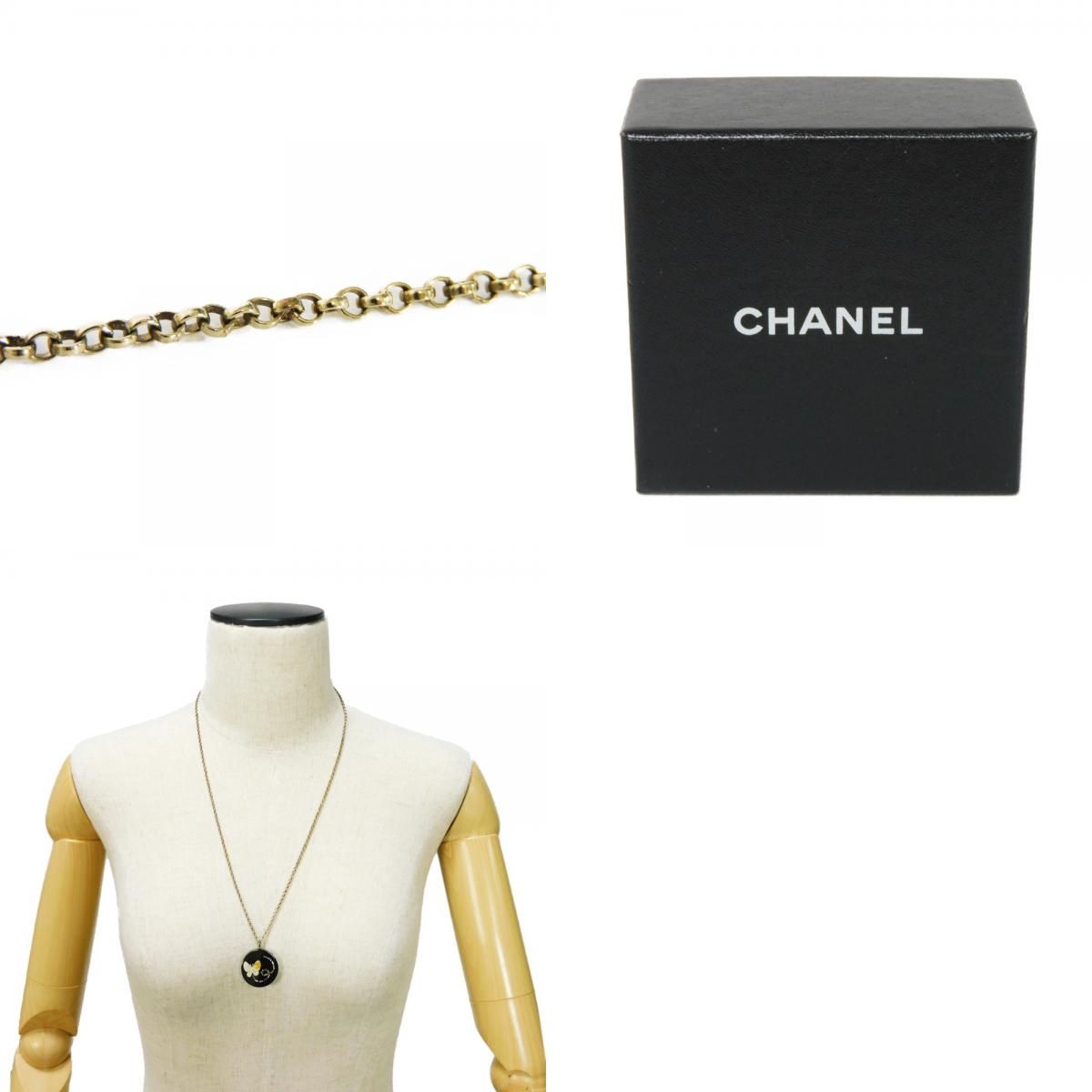 CHANEL シャネル ラウンド バタフライ ココマーク 蝶 07P ロング