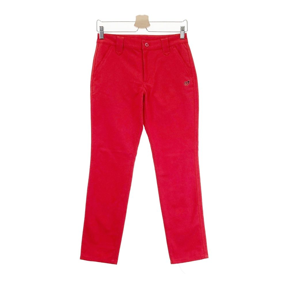 サイズ 0 MASTER BUNNY EDITION マスターバニーエディション モデル ロングパンツ レッド系 240101543144 ゴルフウェア レディース ストスト