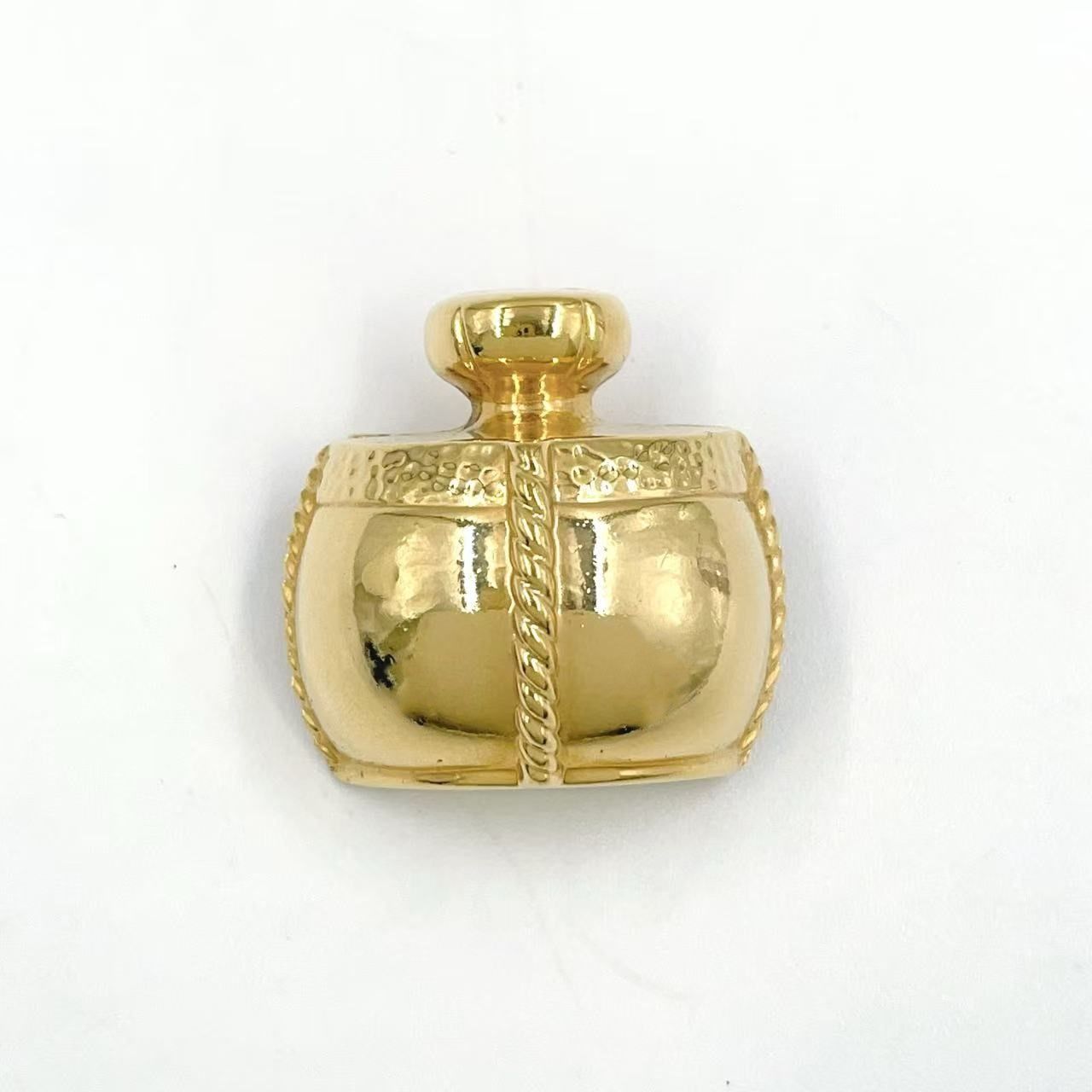 YVES SAINT LAURENT シャンパーニュボトル メタル ゴールド ブローチ