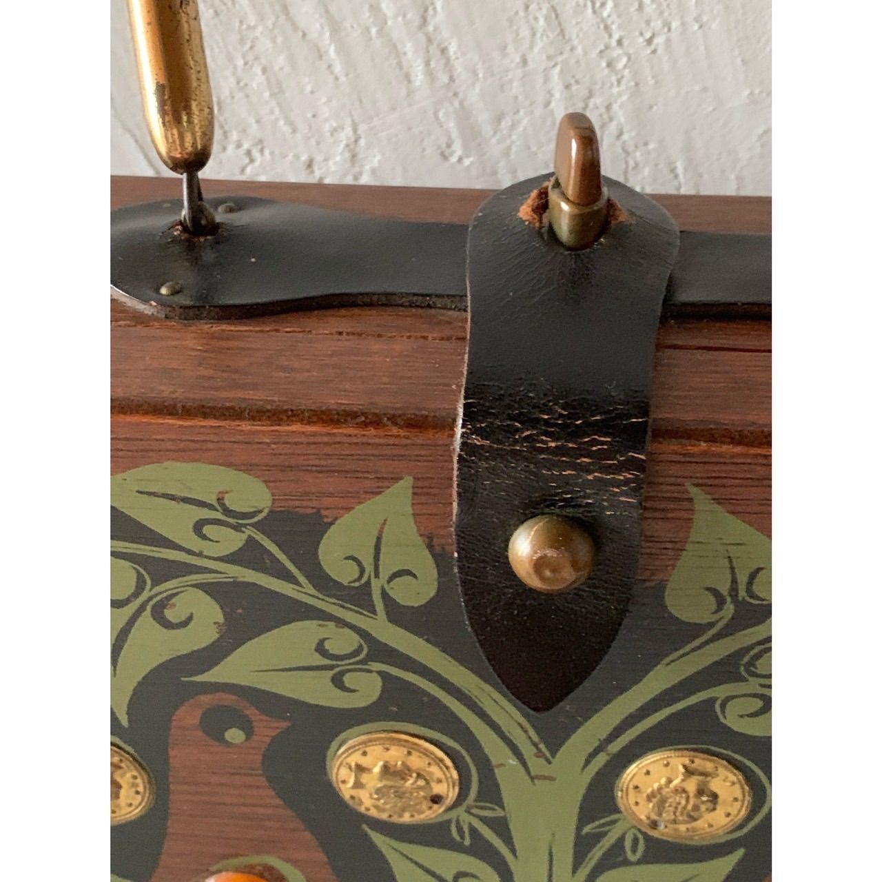 1960s Enid Collins Money Tree XI Box Purse retropatisserie 木製
