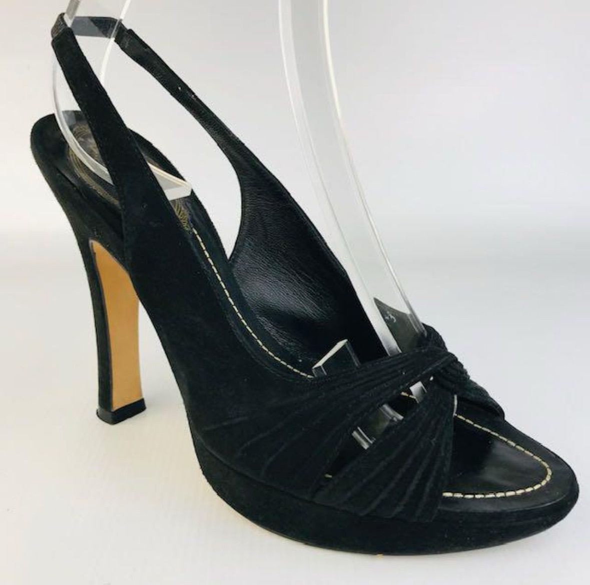 RENE CAOVILLA レネ カオヴィラ黒スエードハイヒール パンプス