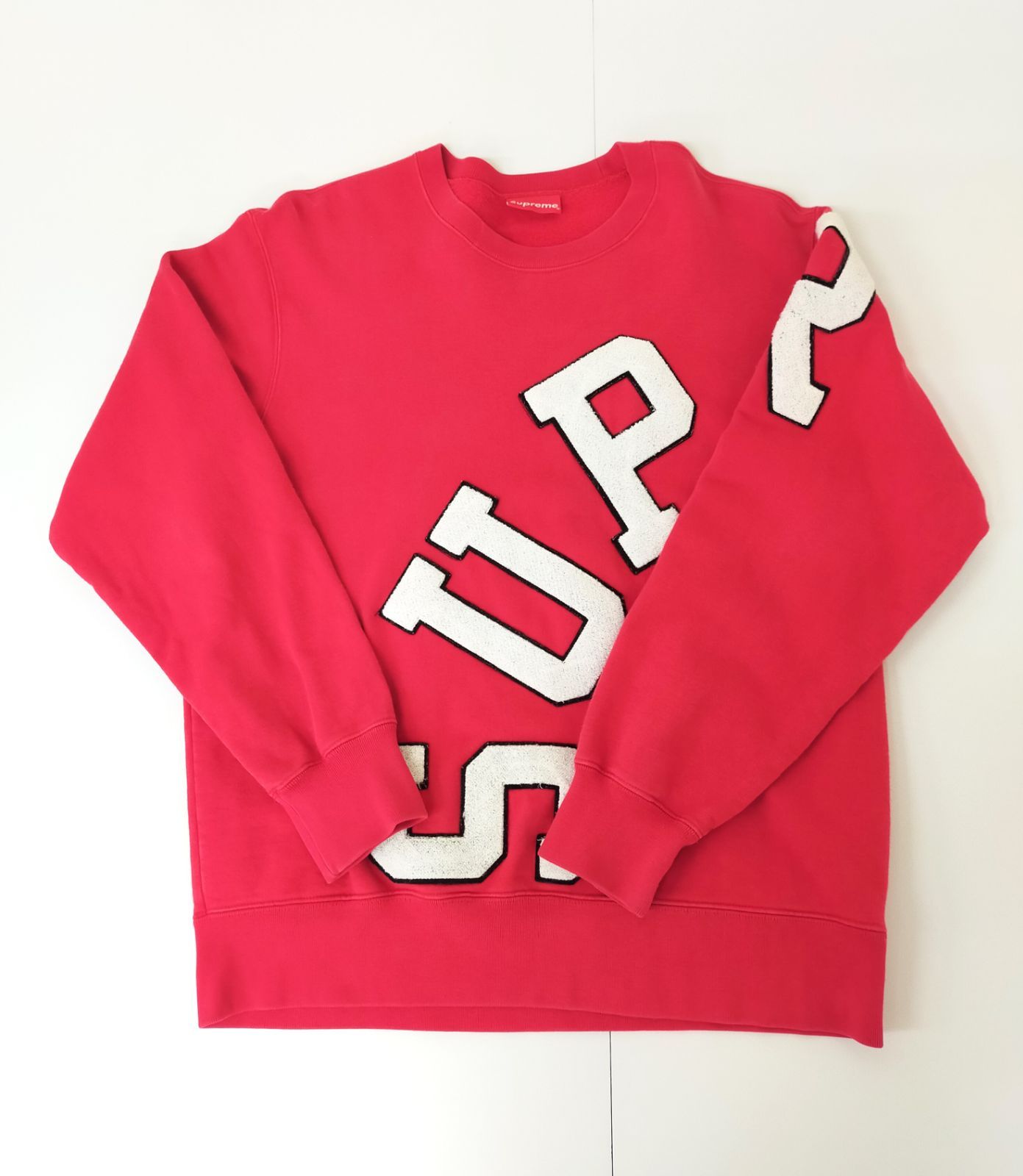 Supreme Big Arc Crewneck 赤　L Louis Vuitton x Supreme LV x Supreme New Men's Large Red Arc
