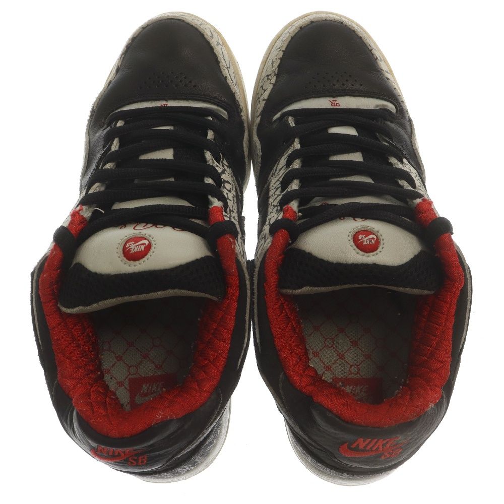NIKE SB ナイキエスビー 【観賞用 2007年製】×PAUL RODRIGUEZ SB ZOOM AIR BLACK/GREY/VARSITY RED ポールロドリゲス SBズーム ローカットスニーカー ブラック US9/27cm 315459-001 NIKE SB (ナイキエスビー) 【観賞用 2007年製】PAUL RODRIGUEZ 2 ZOOM