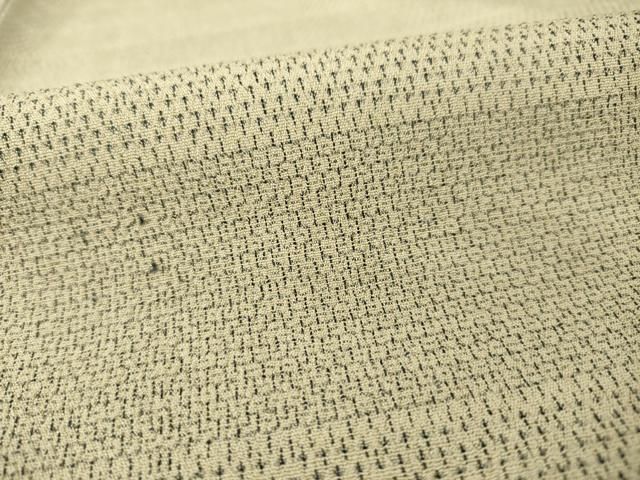 平和屋着物○本塩沢 110亀甲 変わり市松文様 正絹 逸品 AAAW9102zg