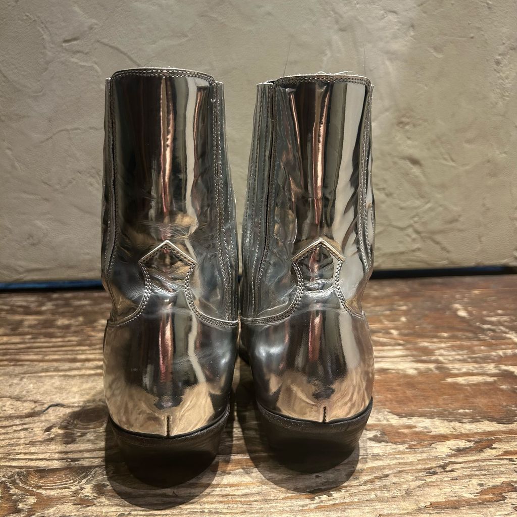 CELINE セリーヌ Western Boots ブーツ シルバー size:41 【代官山A06