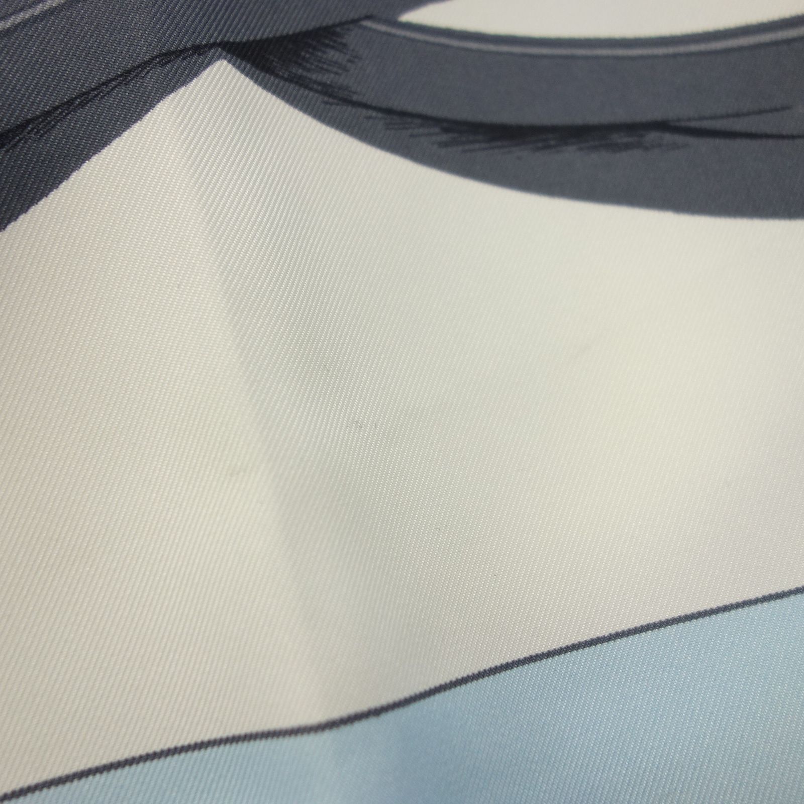 エルメス カレ90 スカーフ シルク 式典用の馬勒 水色【AFI23】