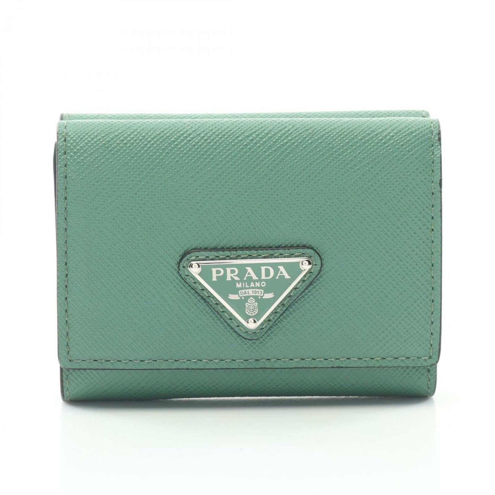プラダ PRADA 三つ折り長財布 サフィアーノ トライアングル 2MH042 