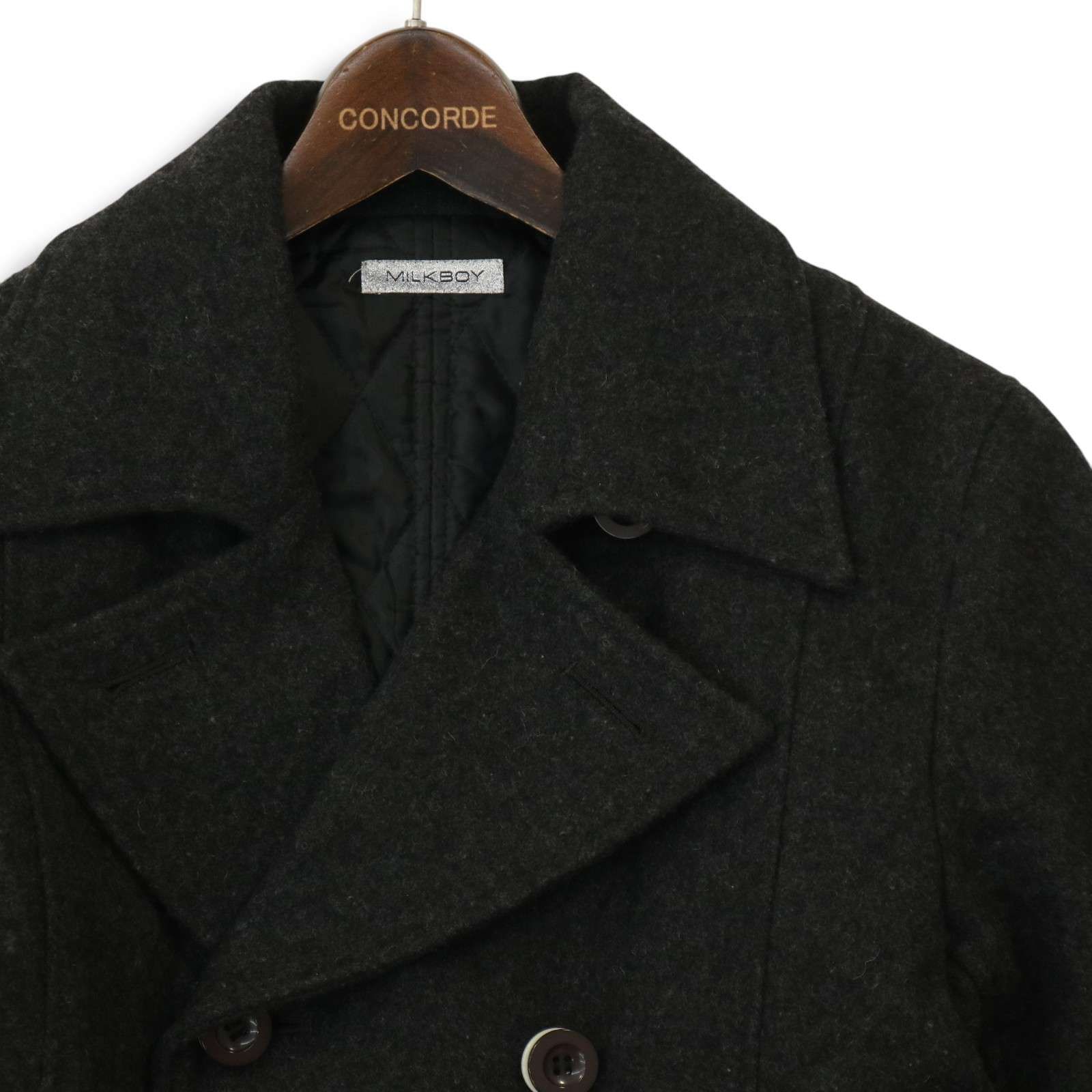 MILKBOY ミルクボーイ 秋冬☆ 中綿 デザイン ウール Pコート Sz.S～M位 