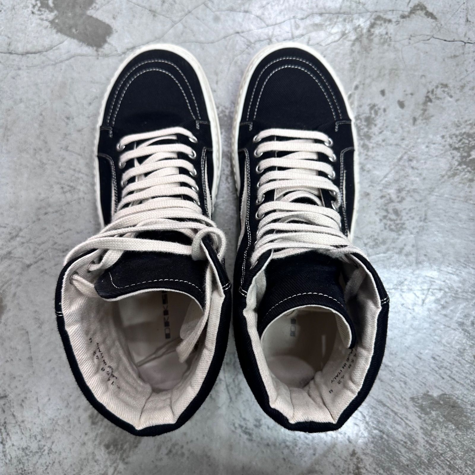 参考上代104500円 DRKSHDW VINTAGE HIGH SNEAKS キャンバス 