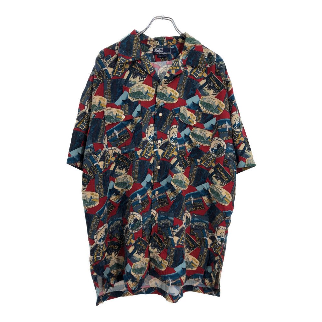 90年代 Polo by Ralph Lauren ポロ ラルフローレン オープンカラー  
