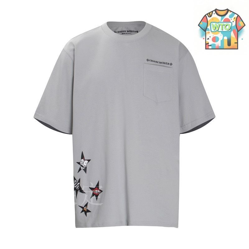 CHROME HEARTS Tシャツ クロムハーツ Chrome Hearts Tシャツ カットソー ロンT レッド