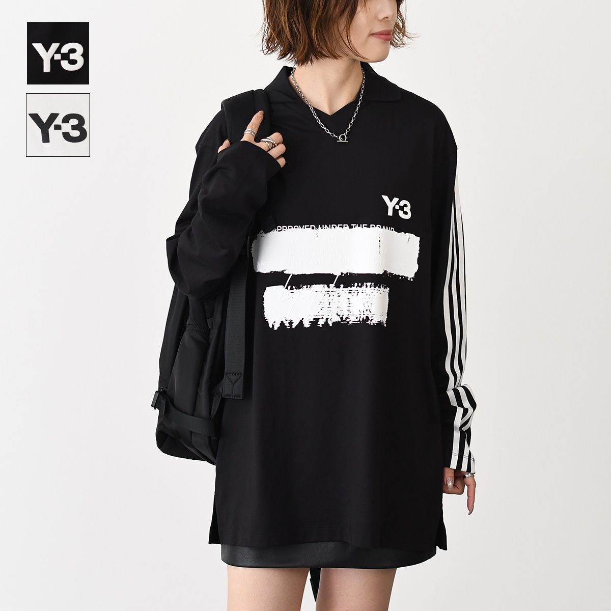 Y-3 ワイスリー トップス Tシャツ U GFX LOGO LS T JM3233 JN4876 ユニ