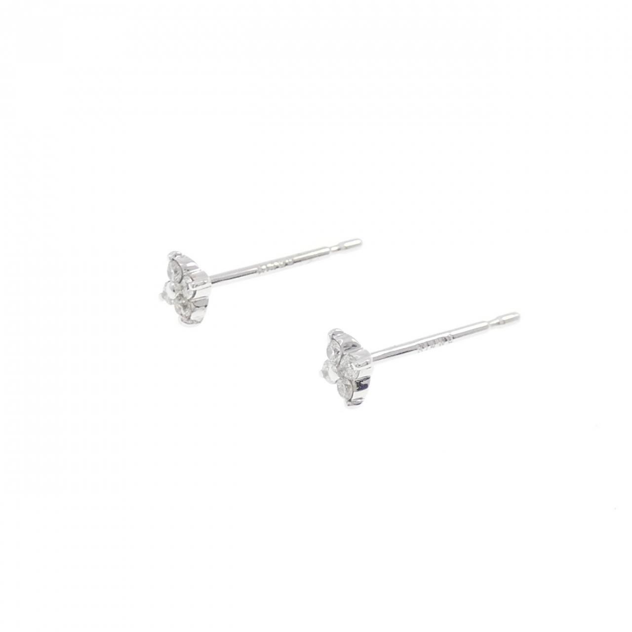 K18WG/K14WG ダイヤモンド ピアス 0.08CT - メルカリ