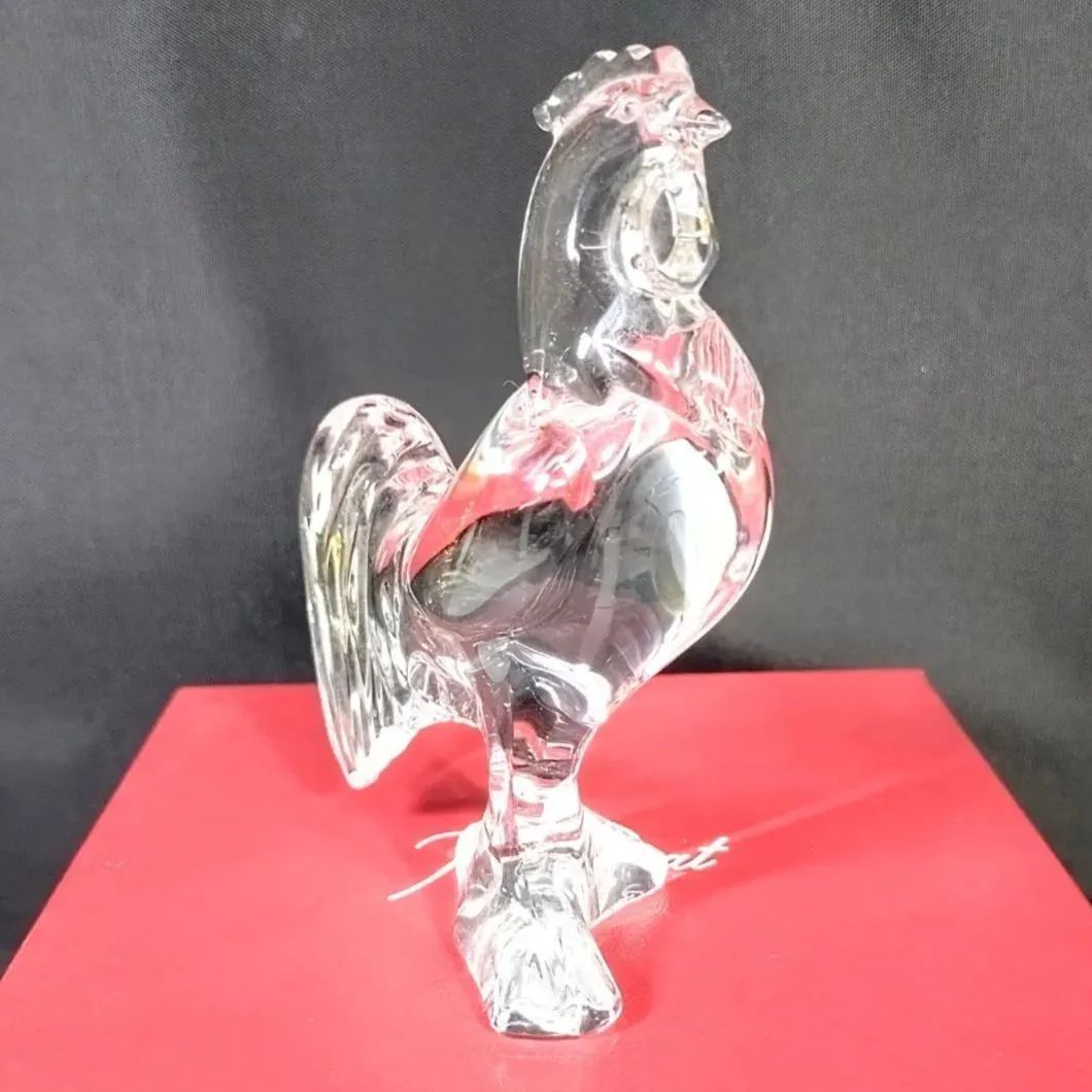 未使用に近いꕥバカラ 干支 酉 クリスタルガラス 置き物 オブジェ 付属品完品 バカラ 干支 酉 クリスタルガラス 置き物 オブジェ 専用箱入り