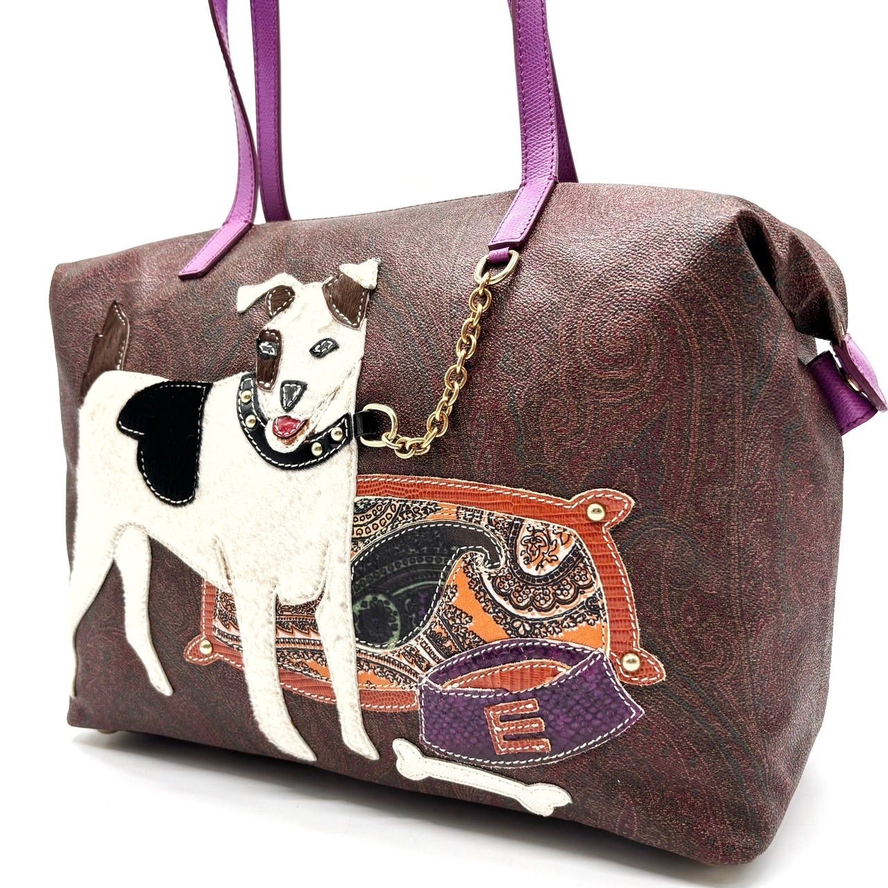 ETRO エトロ トートバッグ ペイズリー柄 A4収納可能 肩掛け 大
