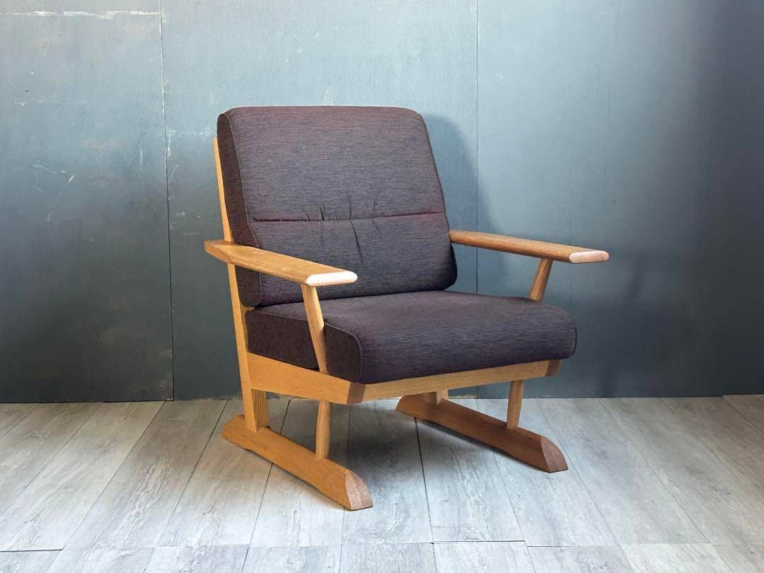 ①あっちゃん様HIDA カヤ KAYA 1Pソファ オーク無垢材 ラウンジ NG ②