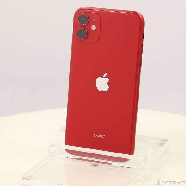 〔中古品〕iPhone11 64GB プロダクトレッド MWLV2J／A SIMフリー【258】
