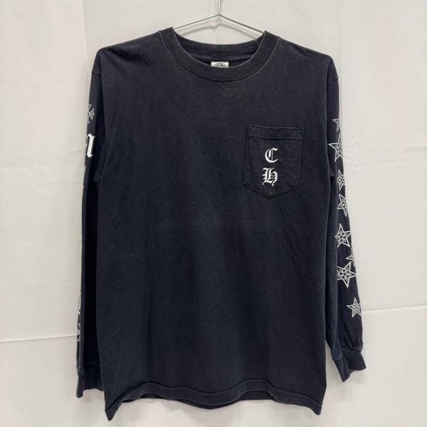 CHROME HEARTS クロムハーツ MALIBU マリブ スター 袖 プリント ポケット 長袖 Tシャツ M