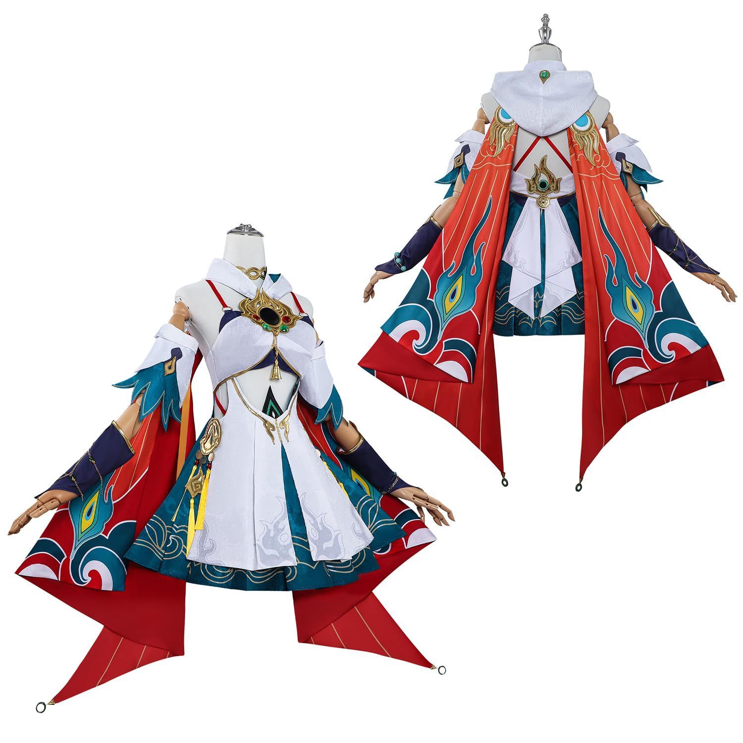 五次元 高品質 崩壊 スターレイル コスプレ ウィッグ付き 華麗版 仮装 学園祭 文化祭 撮影 ハロウイン パーティー コスチューム BJ0927ML03