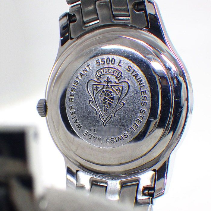 グッチ GUCCI 腕時計 Gクラス 5500L ローマンインデックス シルバー  