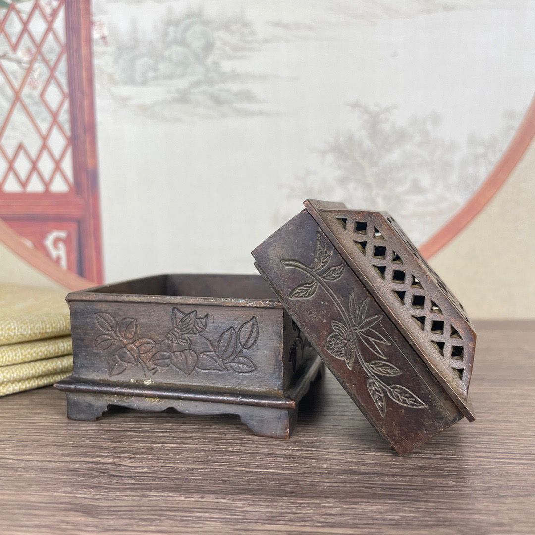 銅 細工 茶道具 香道具 四季如意香炉 工芸品 美術品 置物 - メルカリ