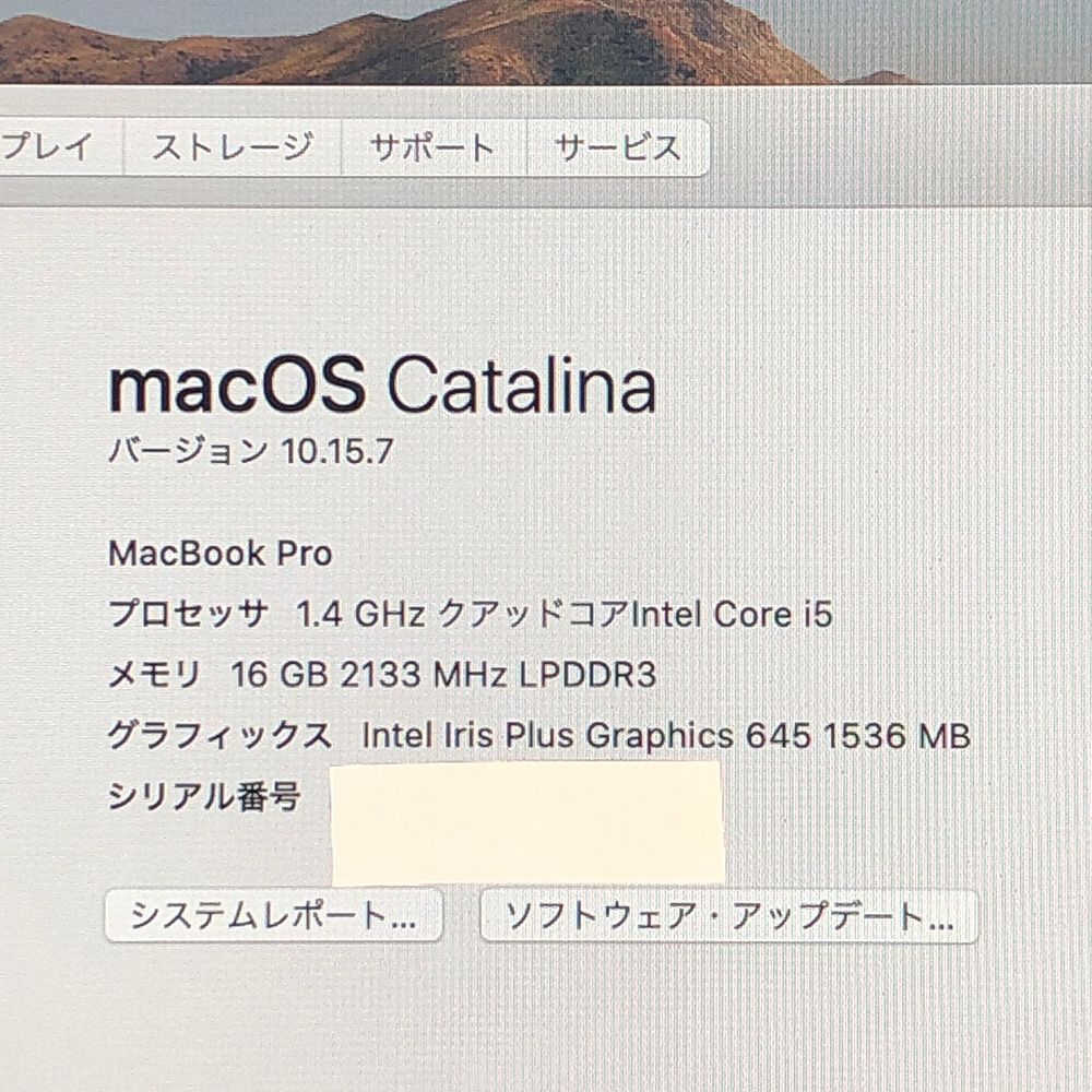 本体のみ Apple MacBook Pro 13インチ 2020 Thunderbolt 3ポートx2 Touch Bar i5 16GB 256GB キーライト不良 A2289 EMC3456 MB-251577 325225