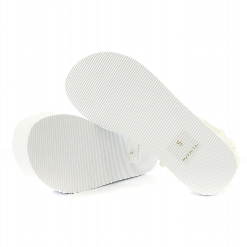 チェスティ Chesty パールフラワースポーツサンダル S 白 21F004 /MM  