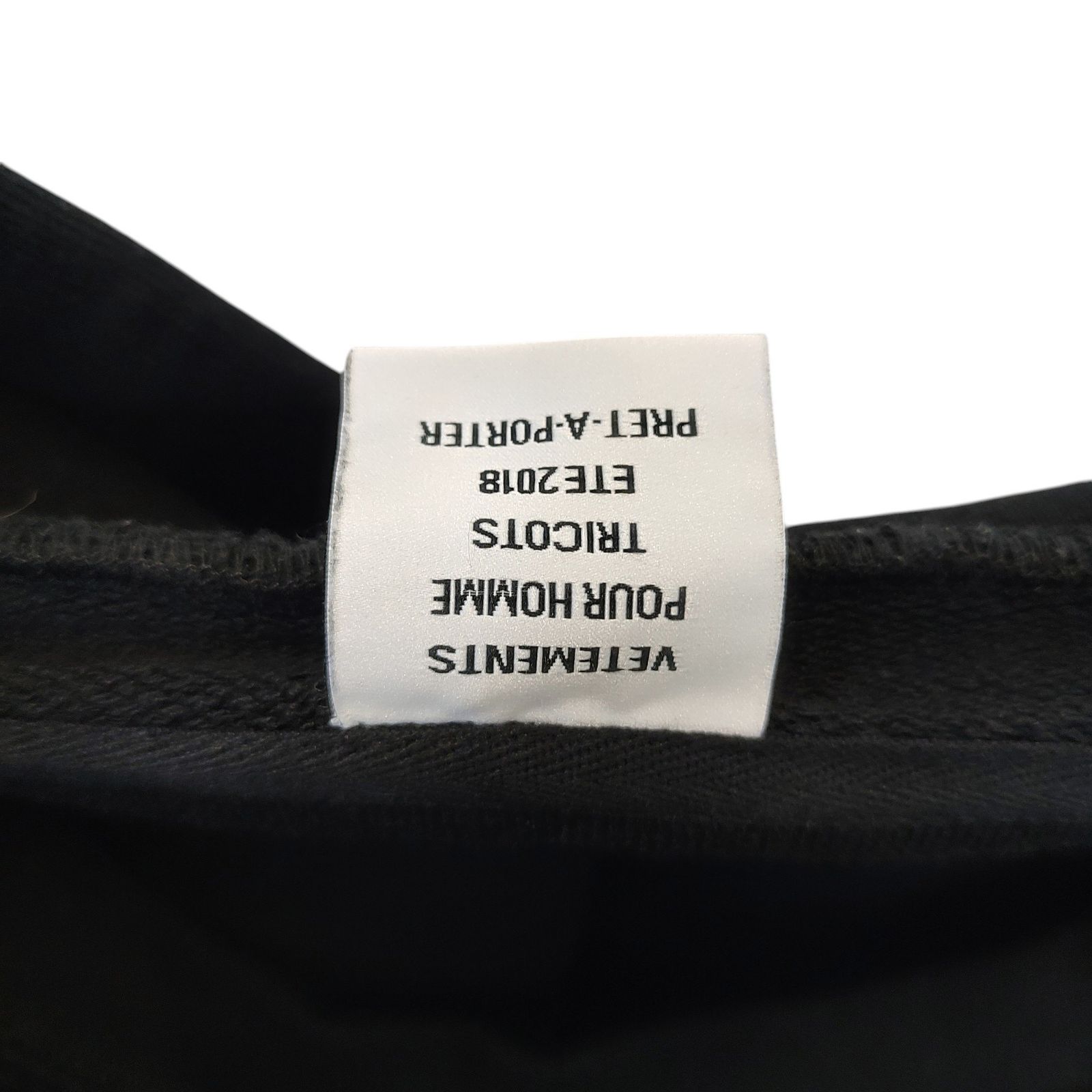 VETEMENTS ヴェトモン 18SS ZURICH 再構築 ジップアップ パーカー 