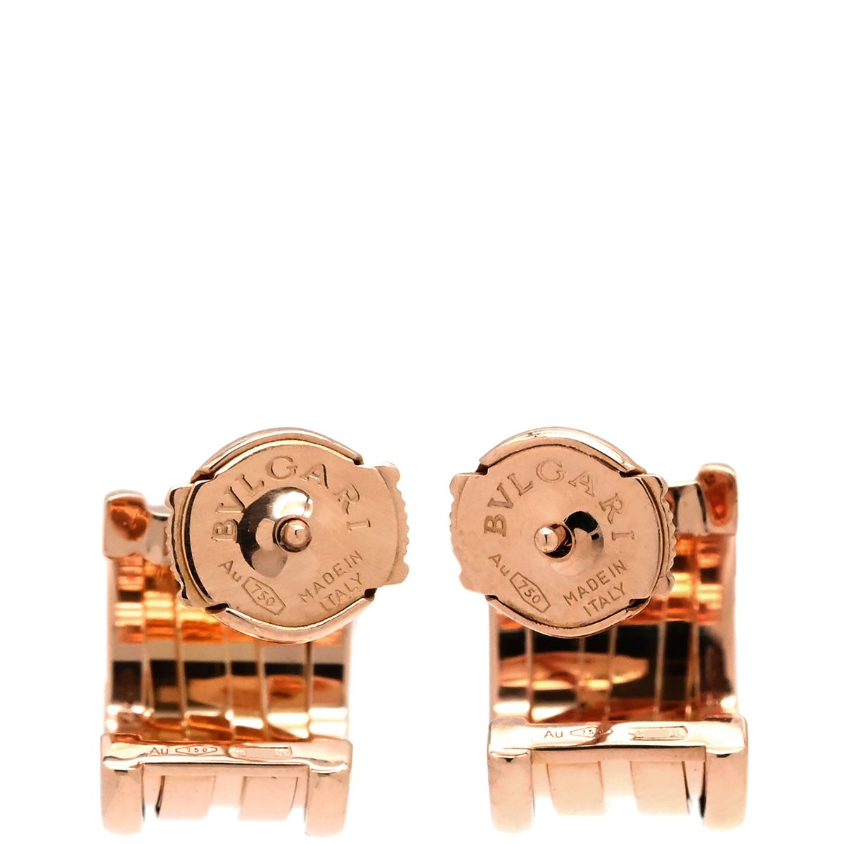 ブルガリ BVLGARI イヤリング B-zero1 ビーゼロワン K18PG ピンクゴールド BVLGARI 750