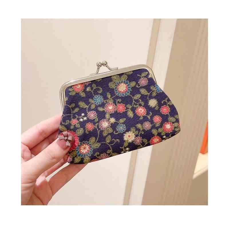 未使用品 友禅 花柄 がま口 小銭入れ コインケース がま口ポーチ