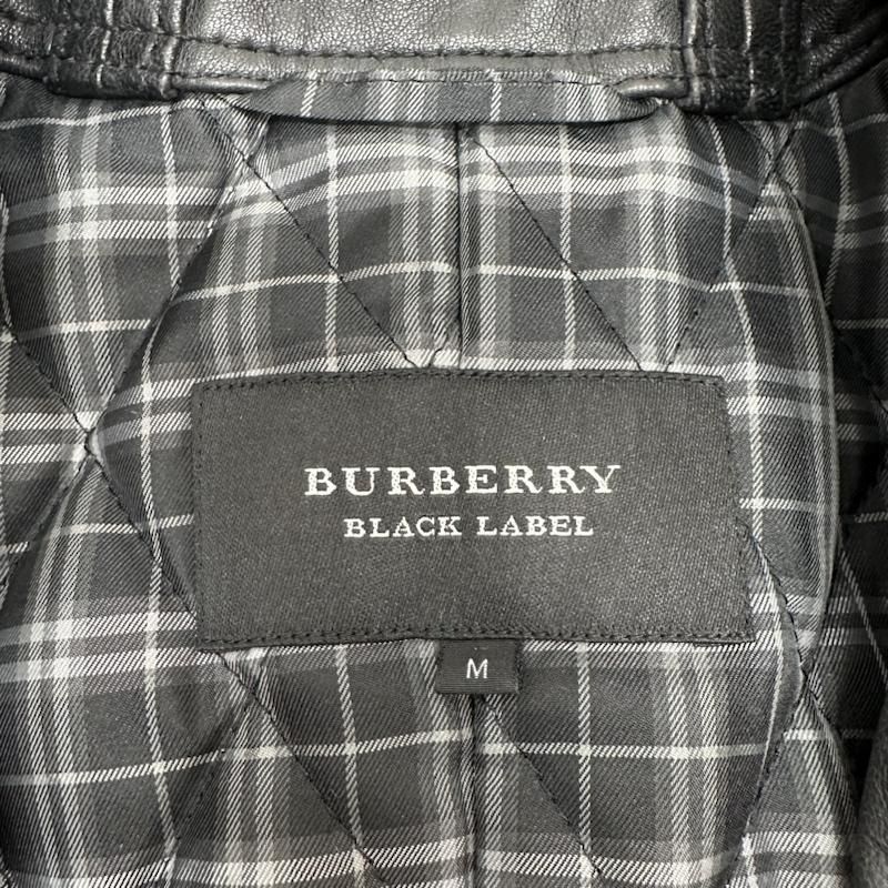 BURBERRY BLACK LABLE シングルライダース ラムレザー 羊革 直営の通販