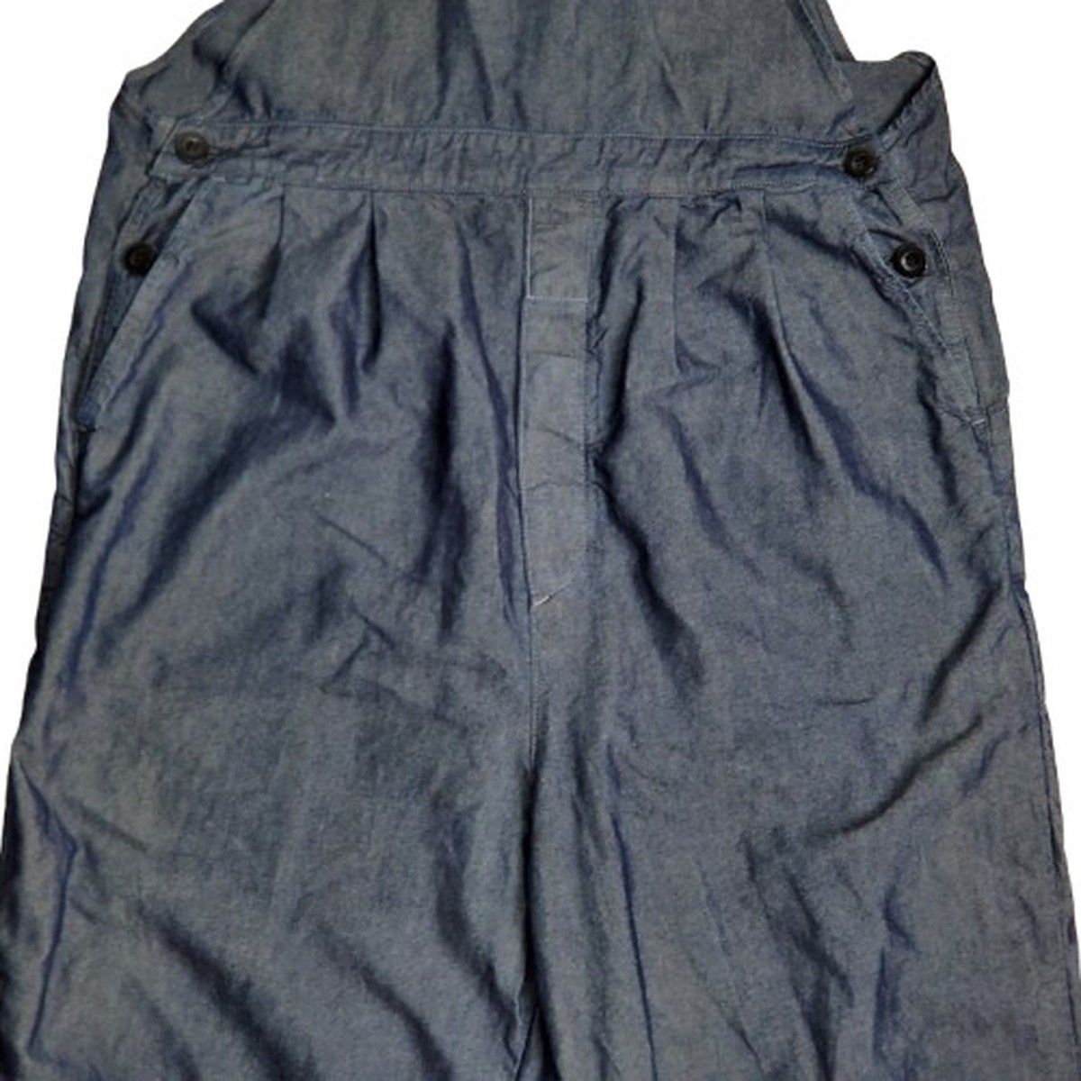 OUTIL ウティ リネン混 デニムオーバーオール サロペット ボトムス