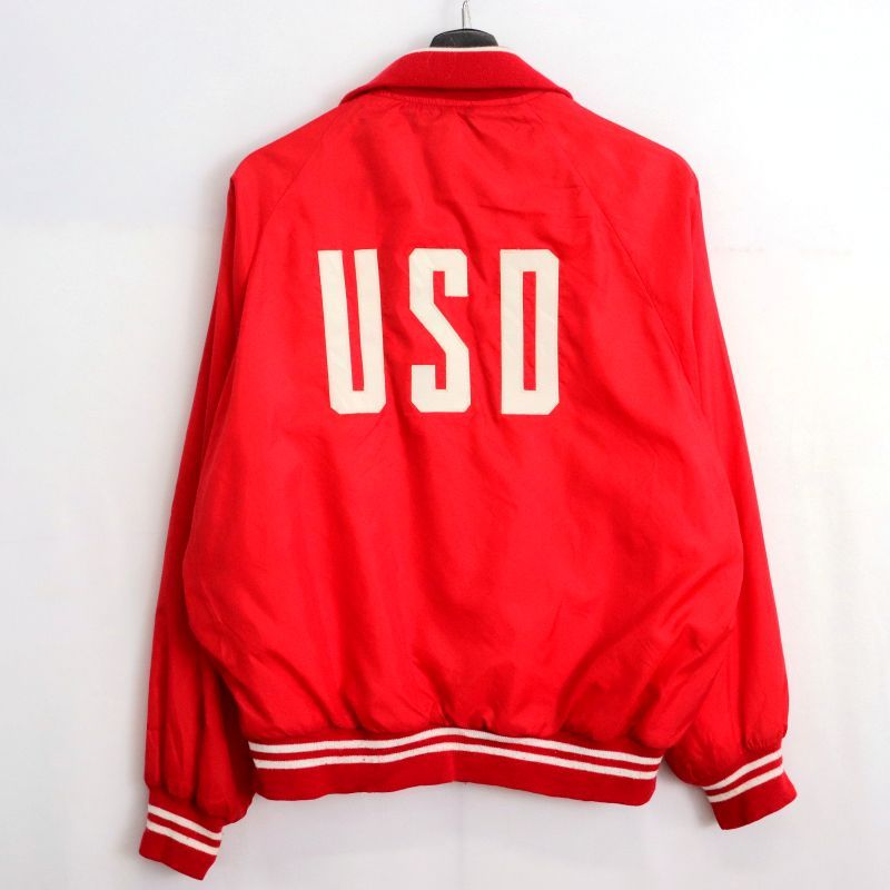 80s USA製 vintage Champion ナイロン スタジャン メンズ 表記Mサイズ