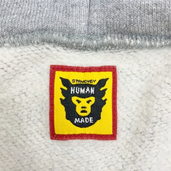 ヒューマンメイド カレッジプリント プルオーバー スナップ スウェット パーカー ヒューマンメイド スウェット パーカー フーディー トレーナー