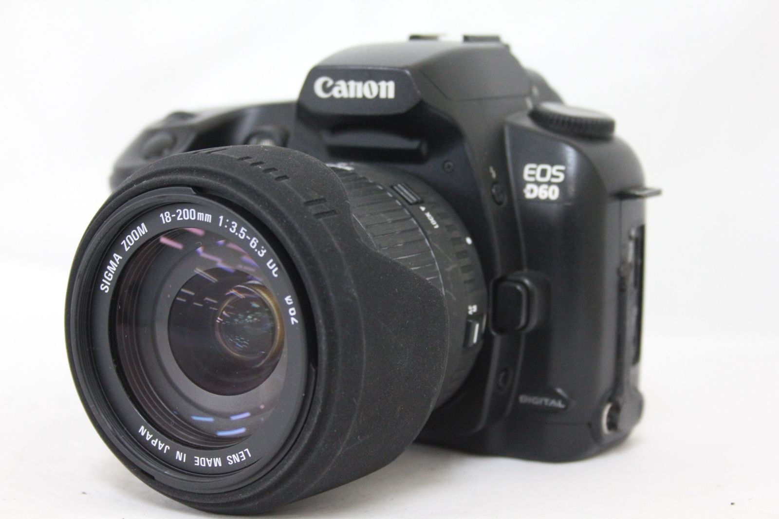 返品保証】 キャノン Canon EOS D60 Sigma Zoom 18-200mm F3.5
