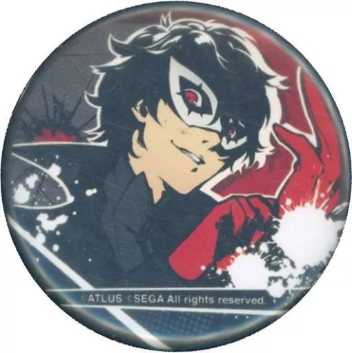 バッジ・ピンズ(キャラクター)　主人公(ジョーカー) 缶バッジ 「ペルソナ5 主人公の放課後 in 秋葉原」 教えてキング!ガンナバウトレッスン織田スペシャル! 射的景品 中古】バッジ・ピンズ(キャラクター) 主人公(ジョーカー) 缶