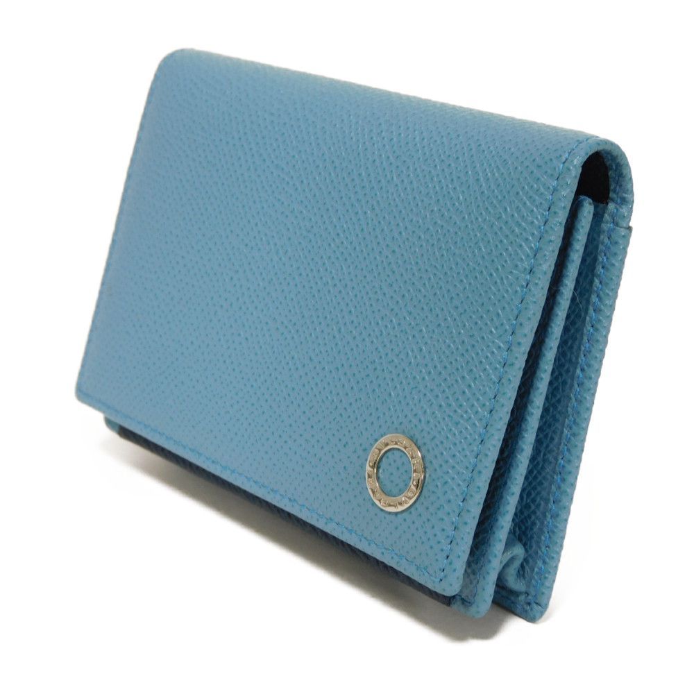 極美品　BVLGARI ブルガリ.マン　ネイビー カードホルダー　RFID搭載 極美品 BVLGARI ブルガリ.マン ネイビー カードホルダー RFID