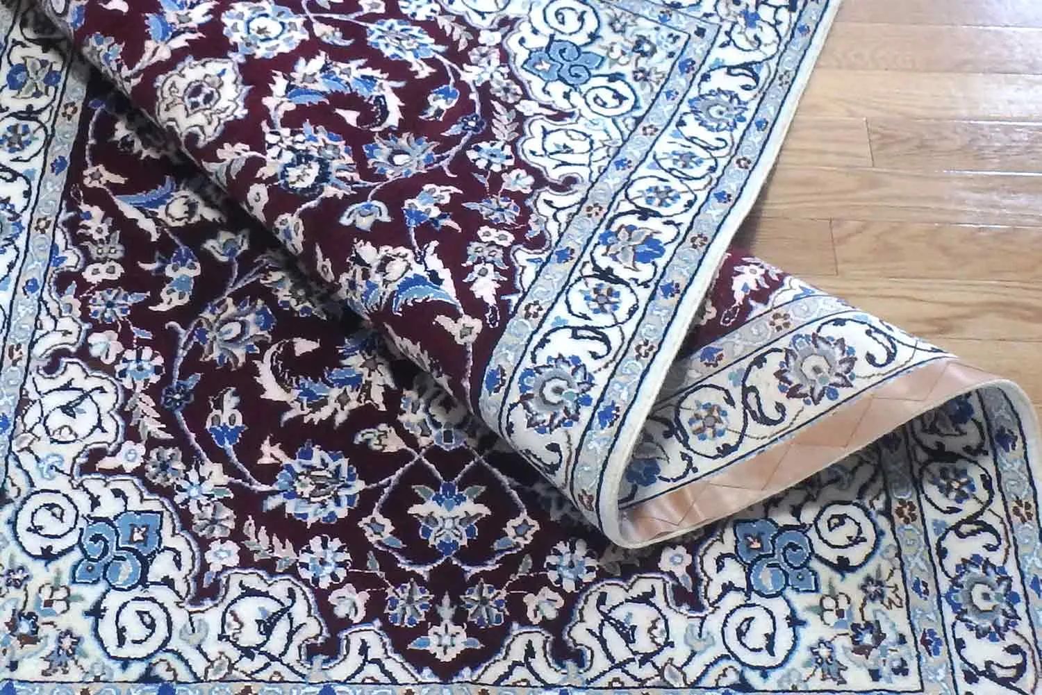 ペルシャ絨毯 ナイン産 シルク&ウール9la サイズ115×182cm ペルシャ