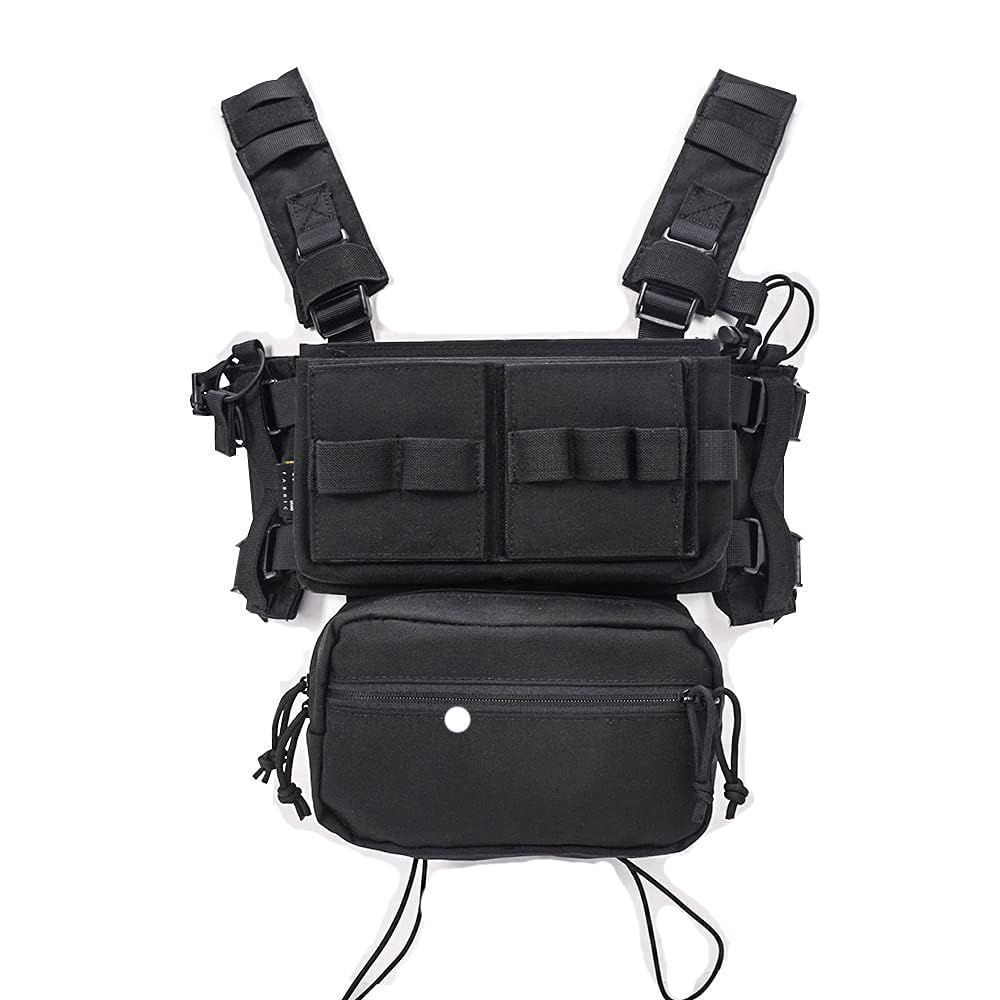 Size:0 号_Color:BK [SINAIRSOFT] タクティカルベスト 戦術ベスト ベルト サバゲー molleシステム 500Dナイロン 特殊兵 軽便 ウエストを調節 ブラック