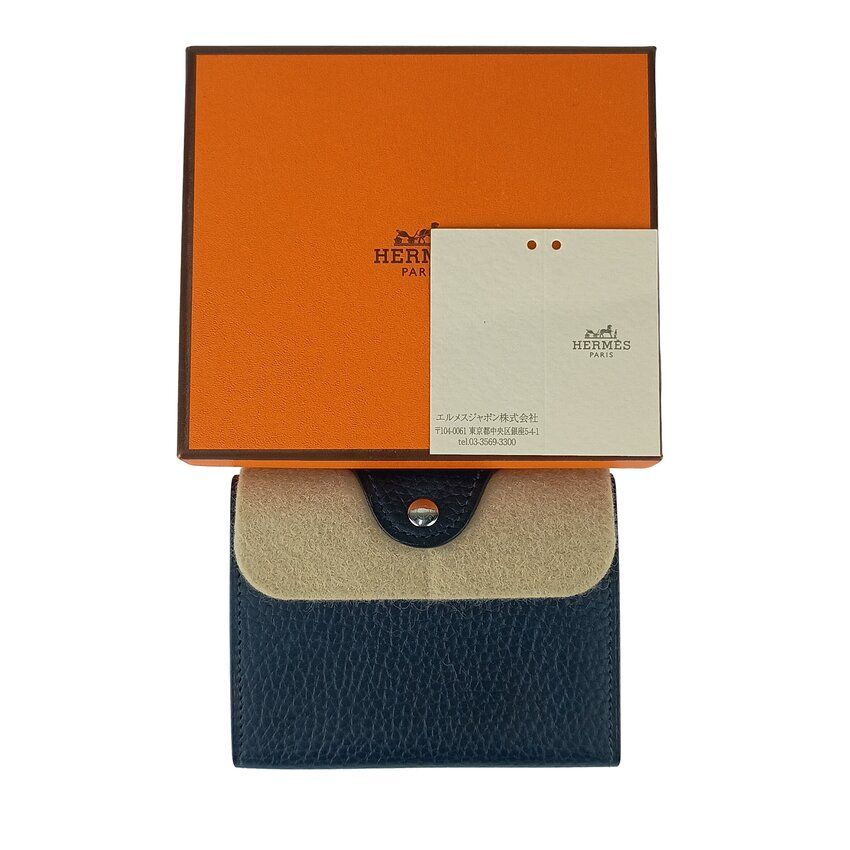 【Hermes】鮮やかカラー☆コンパクト＜イリアード＞カードケース Hermes】鮮やかカラー☆コンパクト＜イリアード＞カードケース