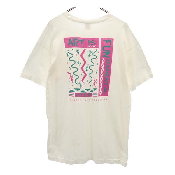 90s フルーツ　BAD FROG BEER Tシャツ　前後プリント　ホワイトL