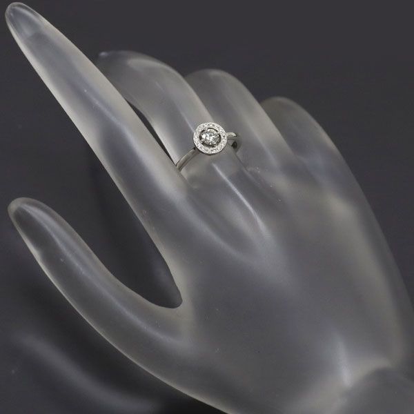 フォーエバーマーク Pt900 ダイヤモンド リング 0.22ct D0.06ct