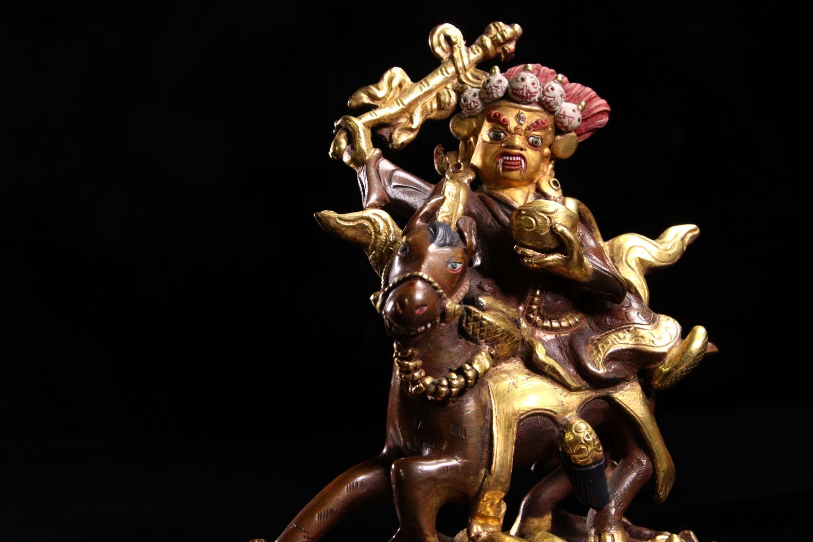 中国古美術・旧蔵宝石鎏金瓷器花瓶・純手作り・茶道具・置物