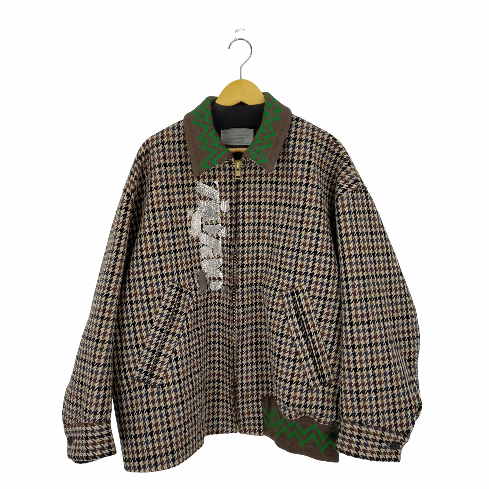 カラー kolor 20AW ガンクラブチェック 千鳥格子 ウールジャケット 