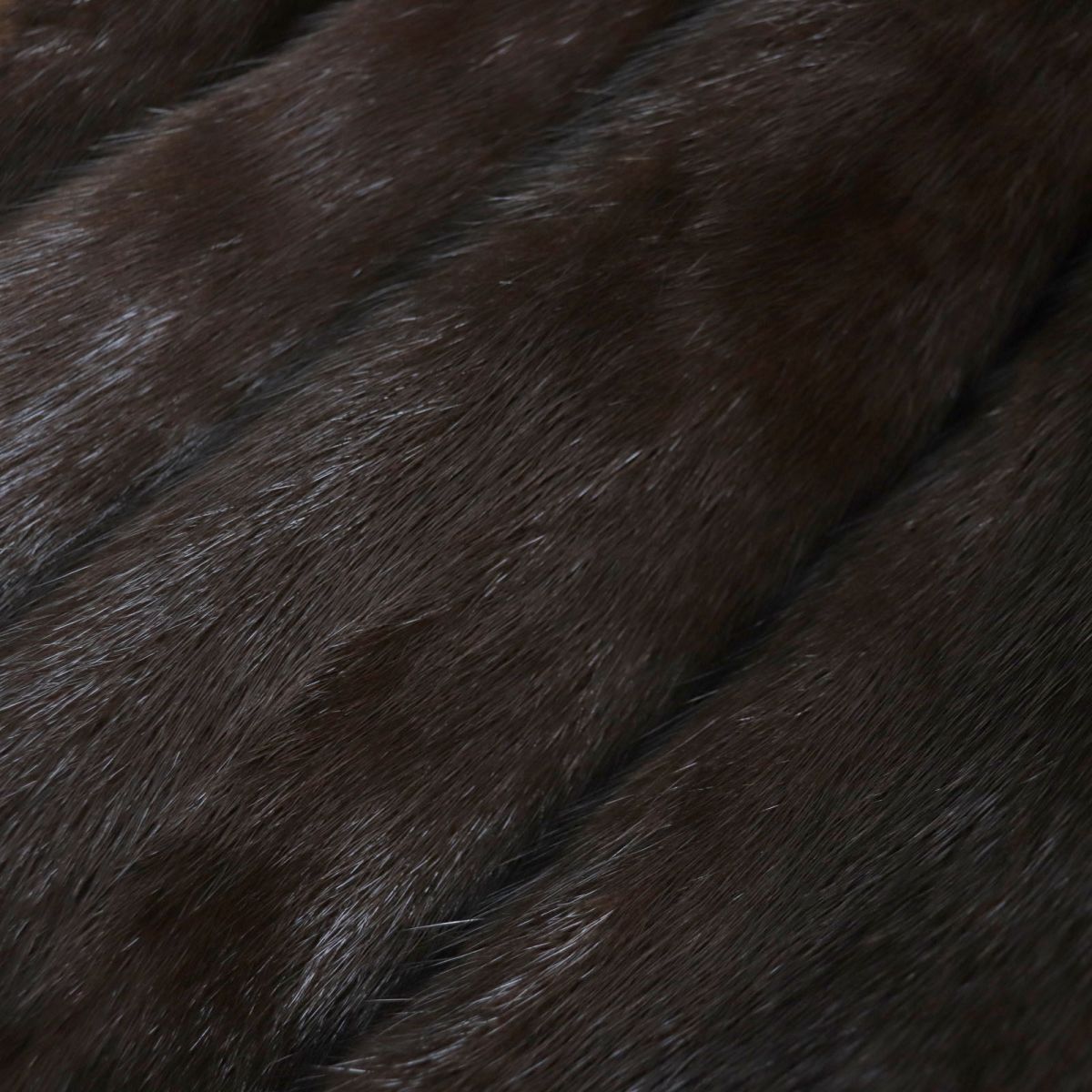 極美品▼MESSALA SAGA MINK サガミンク 本毛皮コート ダークブラウン 大きめサイズ15号 毛質艶やか・柔らか◎