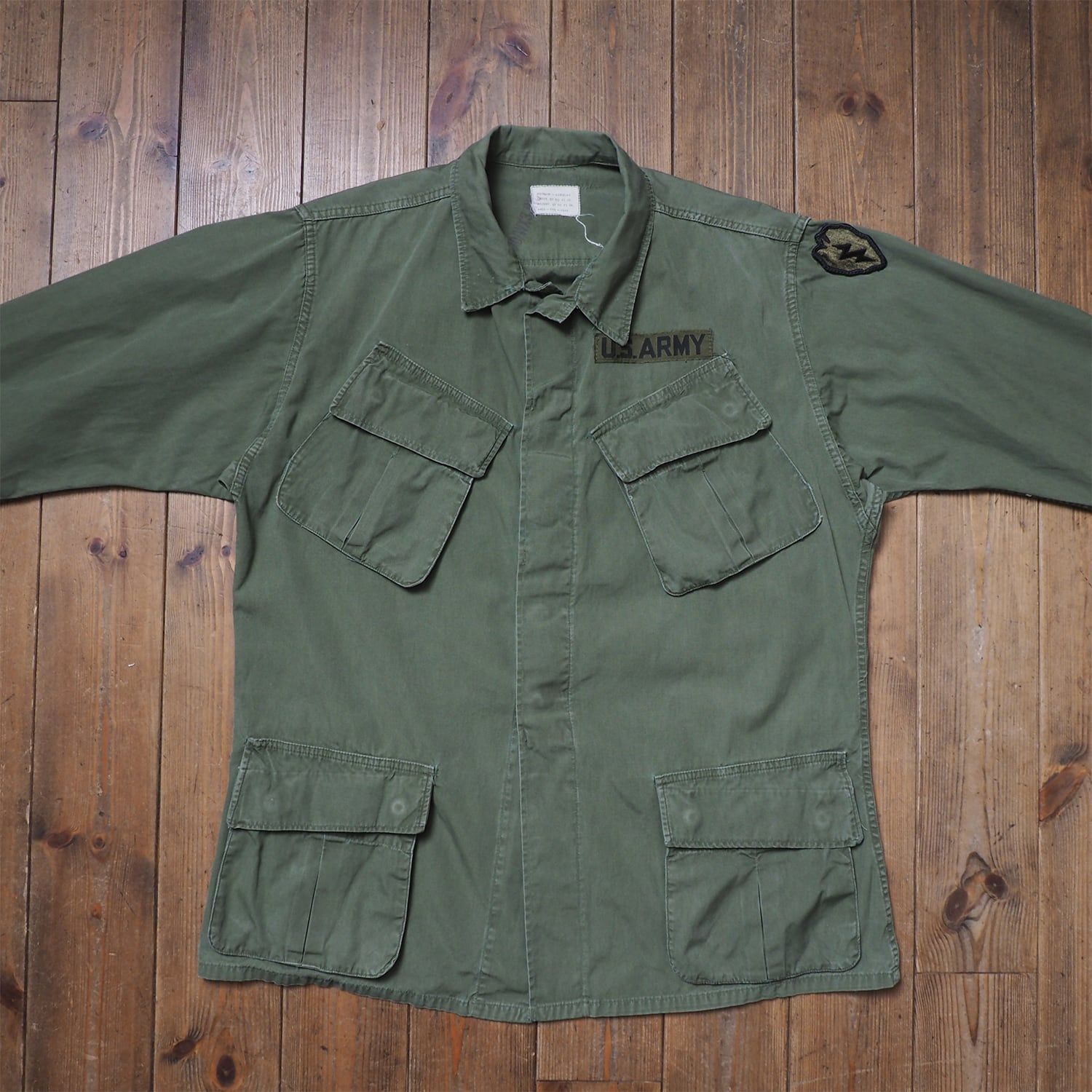 ジャングルファティーグ　60s ノンリップ 60s ジャングルファティーグ 3rd usarmy アメリカ軍 ノンリップ M