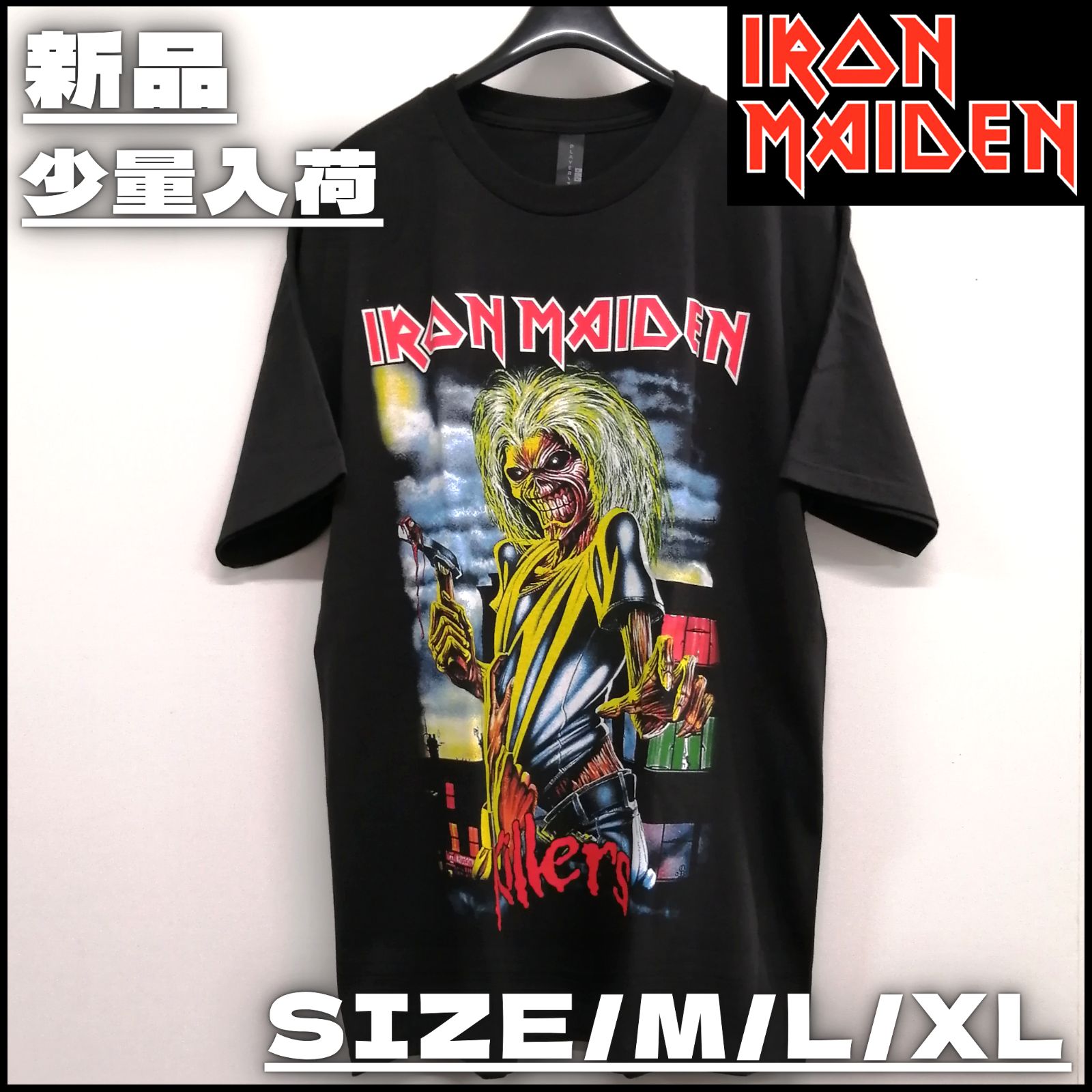 新作】【Killers／キラーズ・IRON MAIDEN Tシャツ（ブラック