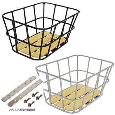 [最短即日発送] ギザ AL-NR01 ウッドボトム リアバスケット ブラック(BKT09700)  送料無料